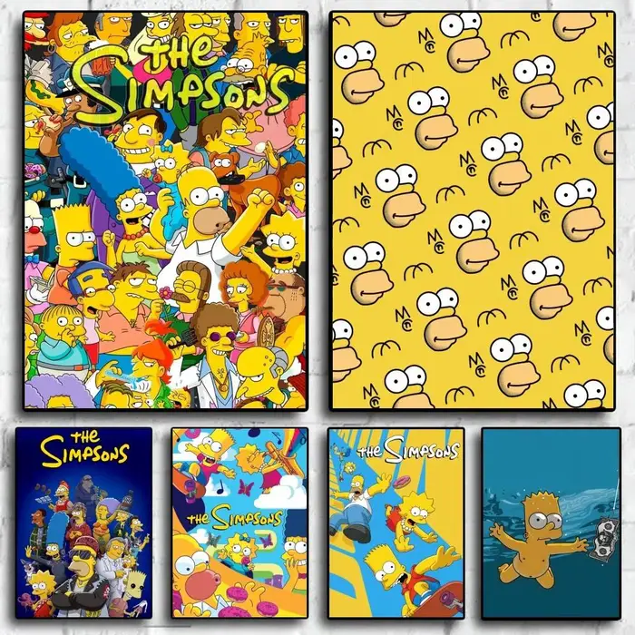 FUNNY The S-Simpsons, affiche autocollante haute définition