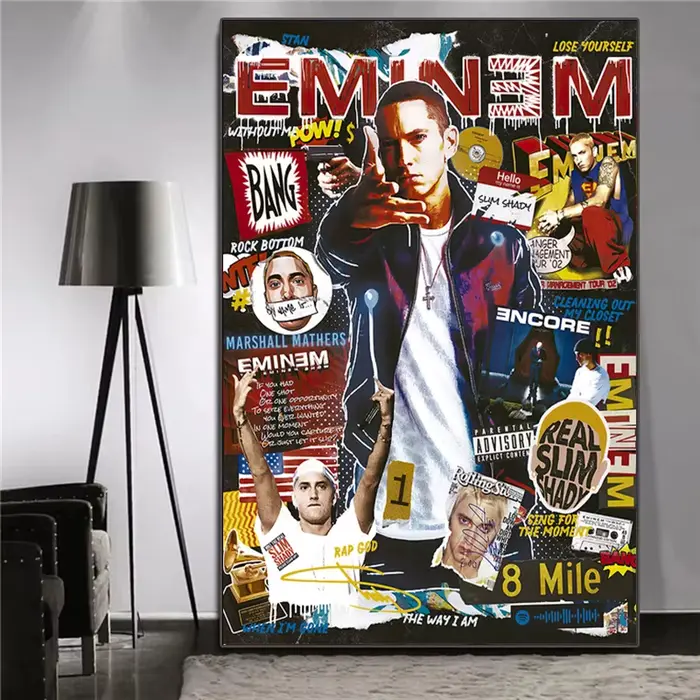 Pop rappeur – toile d'art Graffiti 2PAC, affiches et imprimés de Style Magazine, images murales pour décoration de salon