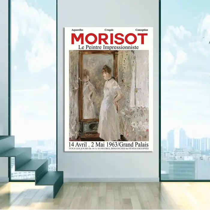 Berthe Morisot – affiche murale de musée médiévale