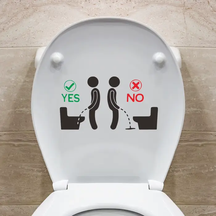 Autocollant de salle de bain mignon