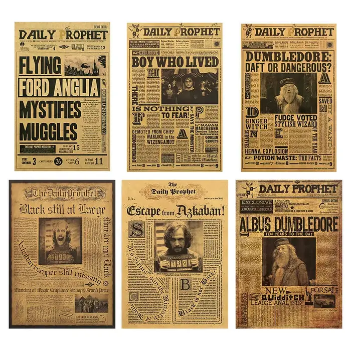 Films et série TV, affiches Vintage en papier Kraft