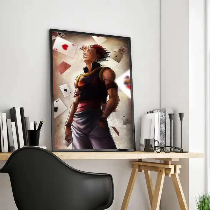 Pop Japan Anime Hunter X Hunter Poster, Killua Zoldyck, Kurapika Gon, Freecsynchronization Hisoka Wall Art, Peinture sur toile, Kawaii Room Decor, 80s