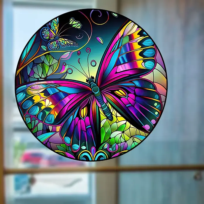 Autocollants électrostatiques pour vitres papillon