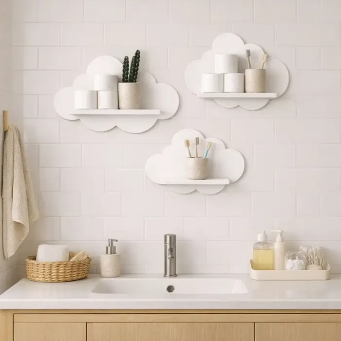 Étagère murale décorative en bois
