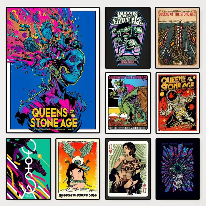Affiche du groupe de rock et de métal Queens of The Stone Age