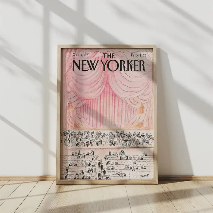 Affiche Vintage de couverture de Magazine Yorker