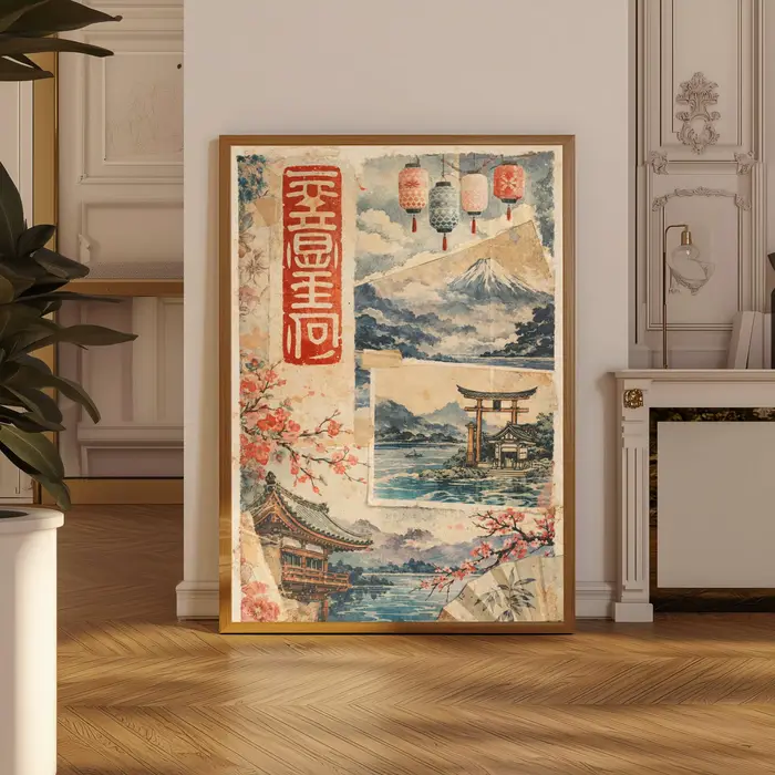Affiche de fleurs de cerisier