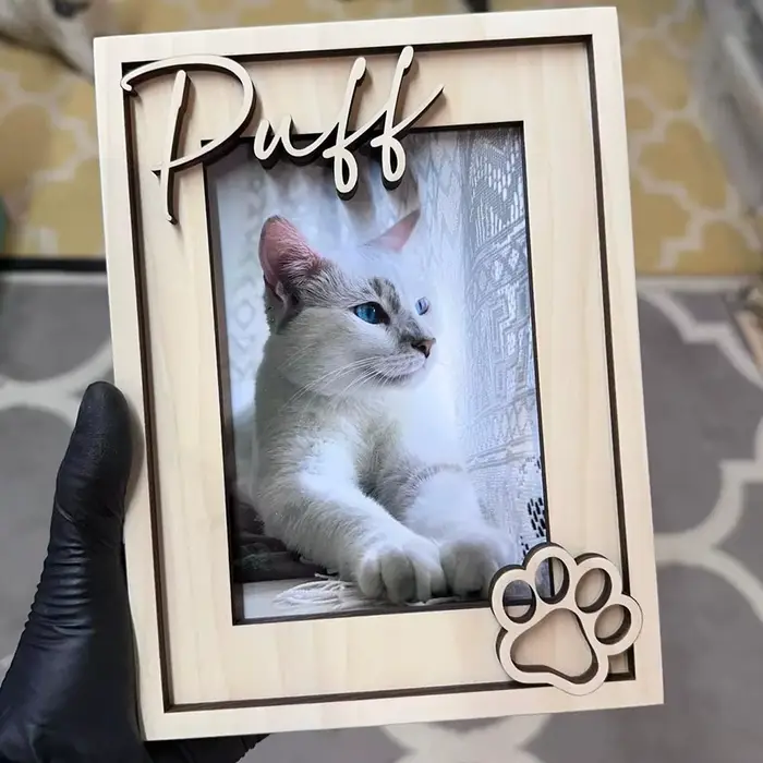 Un cadre photo personnalisé pour animaux de compagnie - cadre photo personnalisé pour chat et chien,