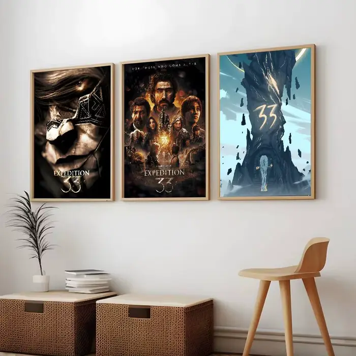 Clair Obscur expédition 33 affiche Art peinture
