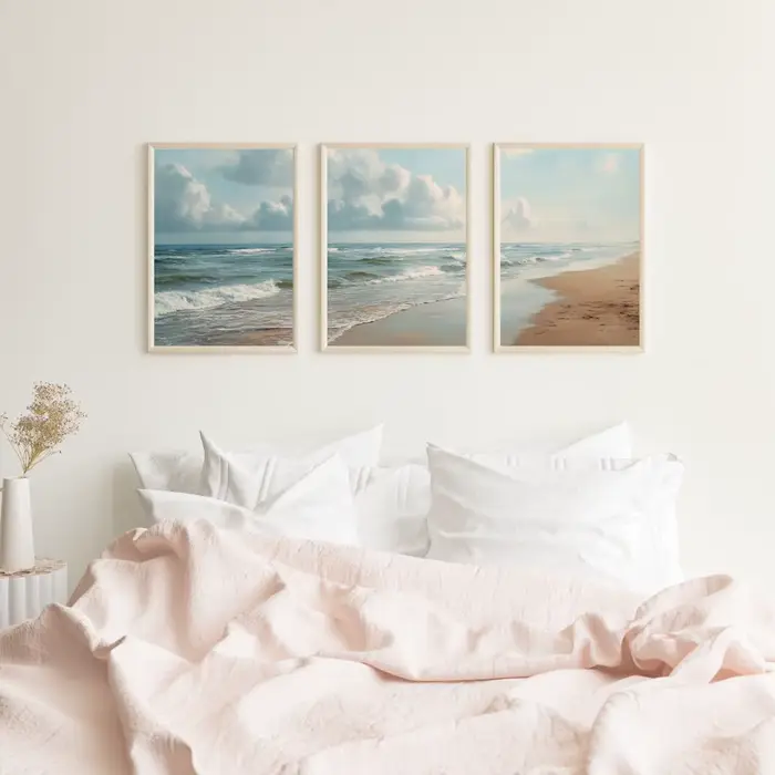 Lot de 3 impressions triptyques sur toile