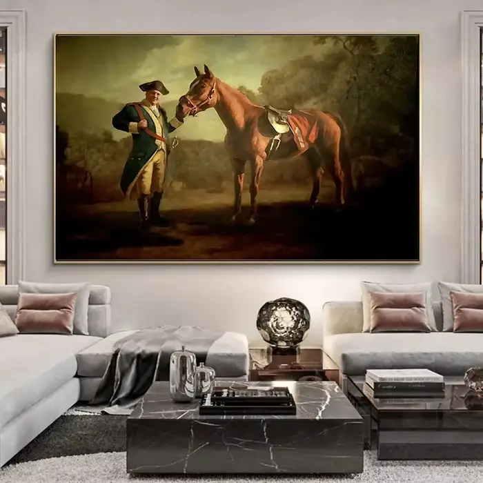 Peinture sur toile vintage Tony Soprano PieOMy Horse