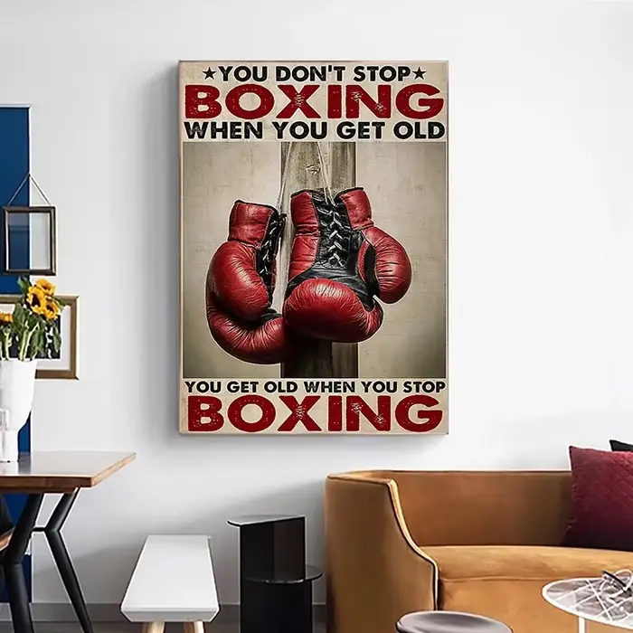 Affiche d'art de gant de boxe