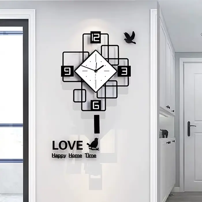 Grande horloge pivotante