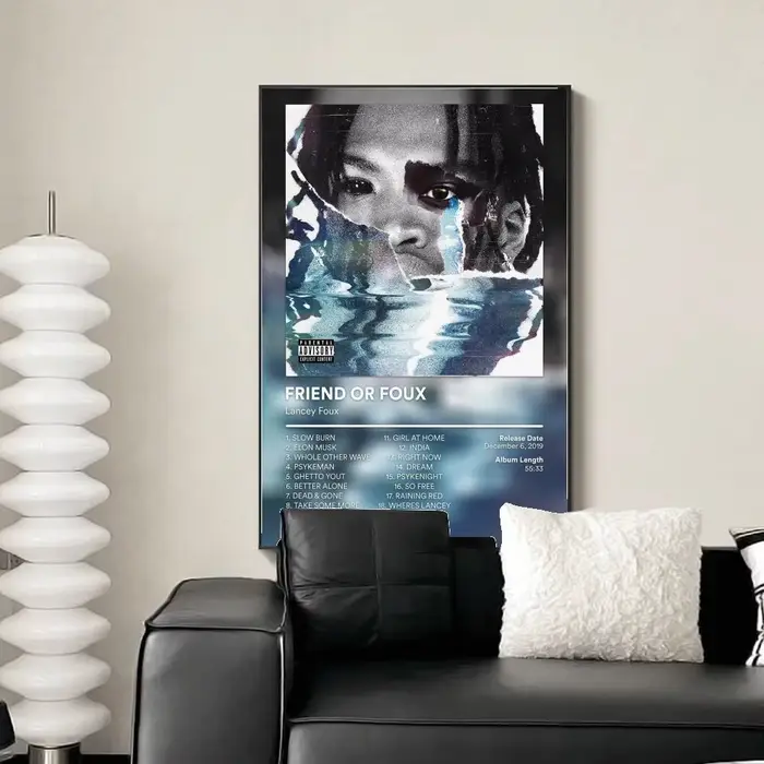 L-Lancey F-Foux Peinture Calligraphie Toile de Coton Affiche Murale Impression HD Décoration Moderne pour la Maison