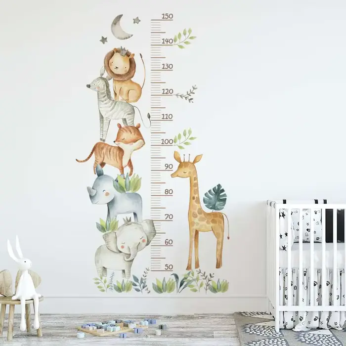 Autocollants Muraux avec Règle pour Chambre d'Enfant, Imperméables, PerfecPVC, Décoration de la Mais