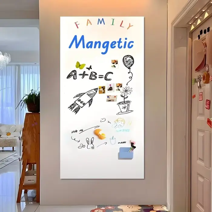 1 rouleau de papier peint pour tableau blanc magnétique