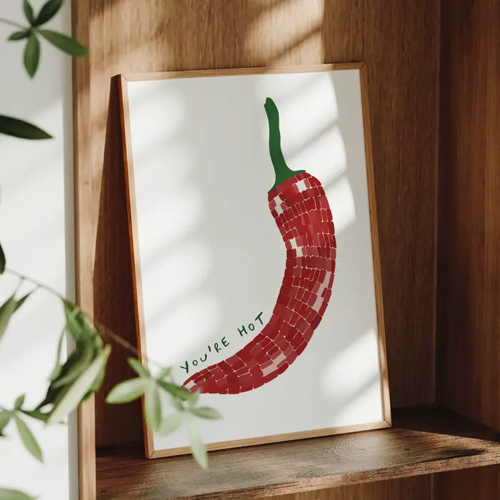 Chic vous êtes chaud rouge Chili poivre mur Art imprime toile peinture affiche photo pour salon lit enfants chambre décor à la maison