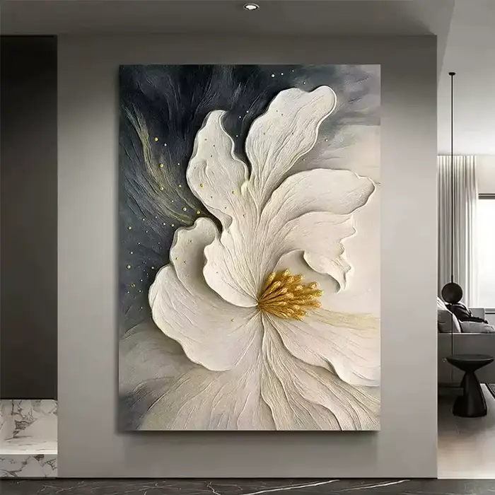 Belle toile d'art murale florale abstraite