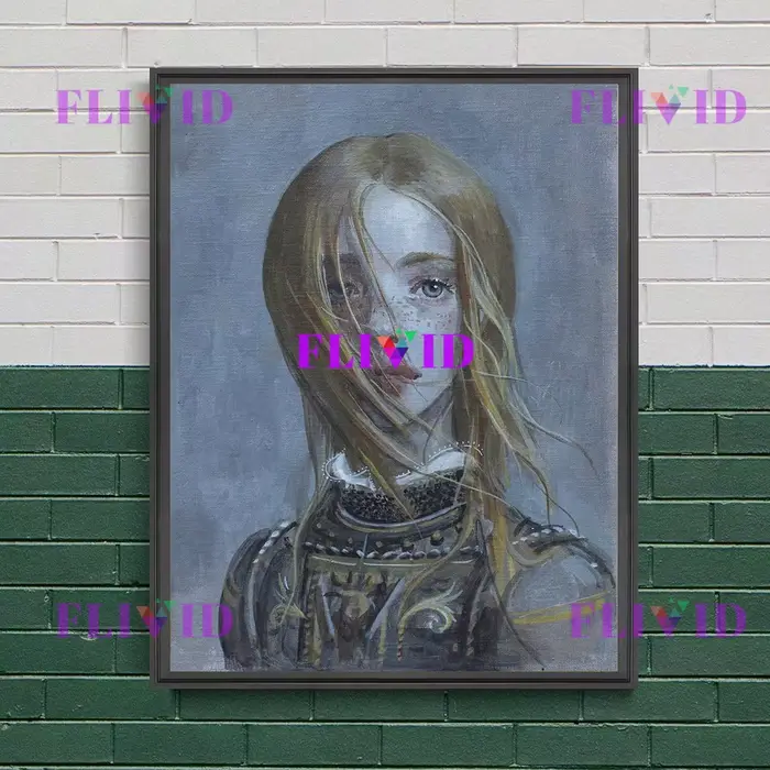 Peinture sur toile d'art mural de femme d'inspiration Vintage mystique
