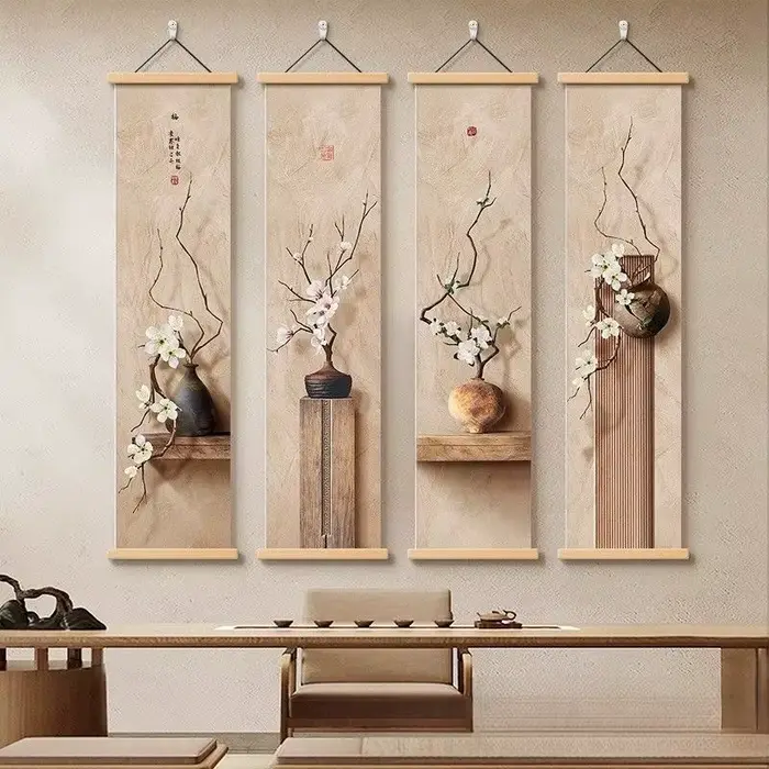Peinture décorative d'entrée de style chinois