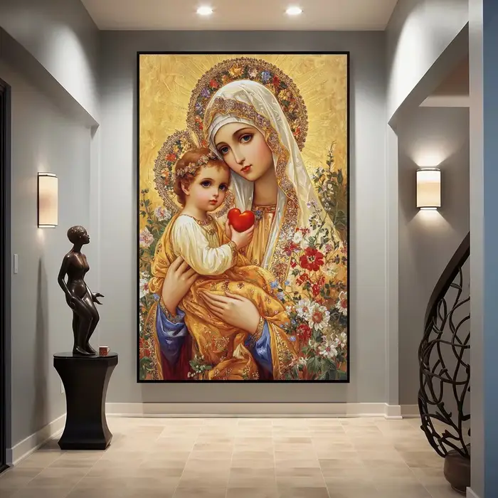 Affiches d'art chrétien sacré cœur jésus