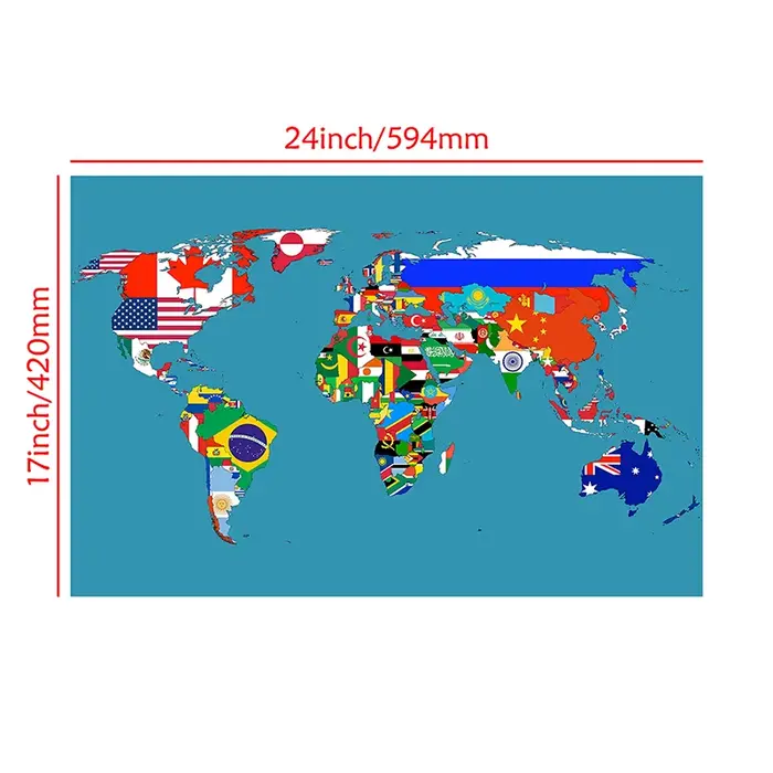 Carte du monde 59x42cm