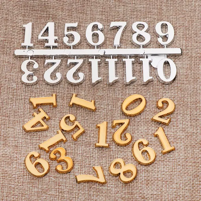 1 ensemble BRICOLAGE Horloge Chiffres Nombre Arabe Pièces D'horloge Numérique Réparation Restaurer Remplacement Gadget