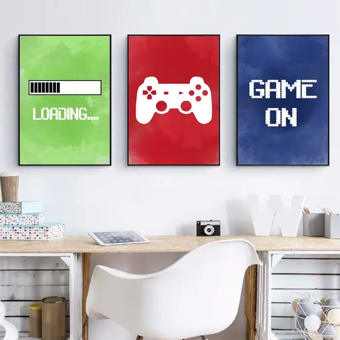 Affiches sur toile d'art mural de jeu vidéo