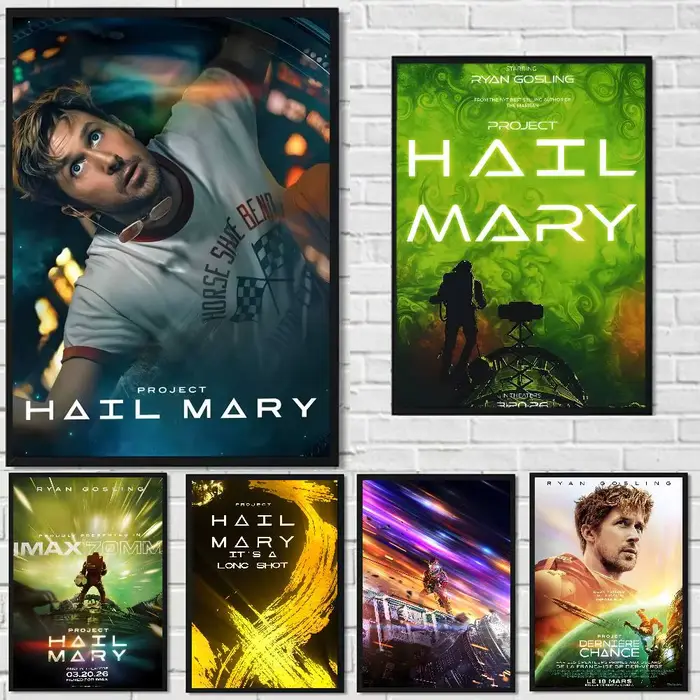 Project Hail Mary 2026 Movie Fashion Canvas Wall Art pour décoration murale de salon