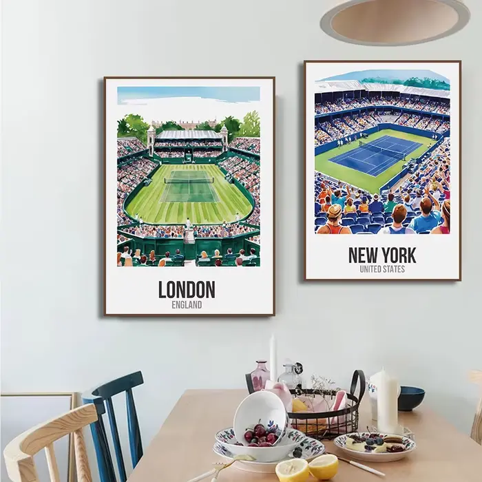 Affiche de tennis du Grand Chelem pour la décoration de la maison