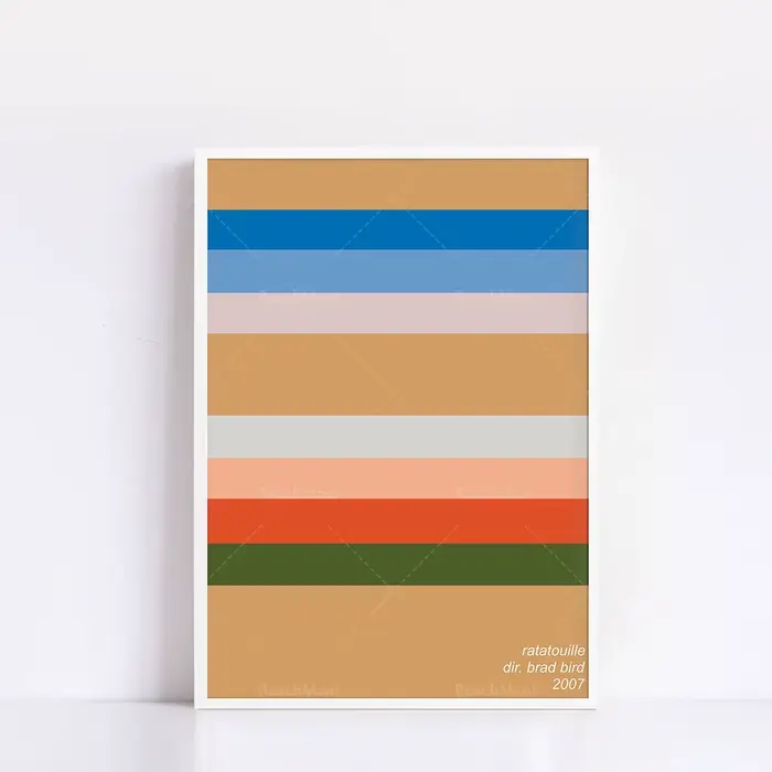 Ratatouille imprimer une palette simple au lieu d'affiches de cinéma