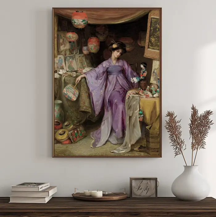 Peinture sur toile, portrait de femmes de la Renaissance, art rétro, impressions classiques victoriennes, art mural, tableau pour le salon, décoration murale pour la maison