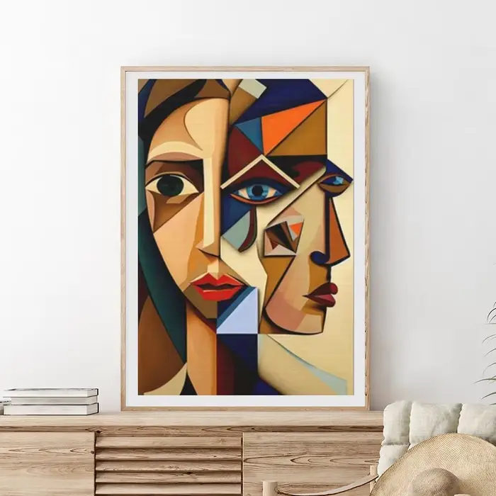Art mural abstrait scandinave