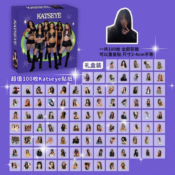 Autocollants Katseye pour Instagram, pour les groupes de filles, pour le style 'high looks', pour le