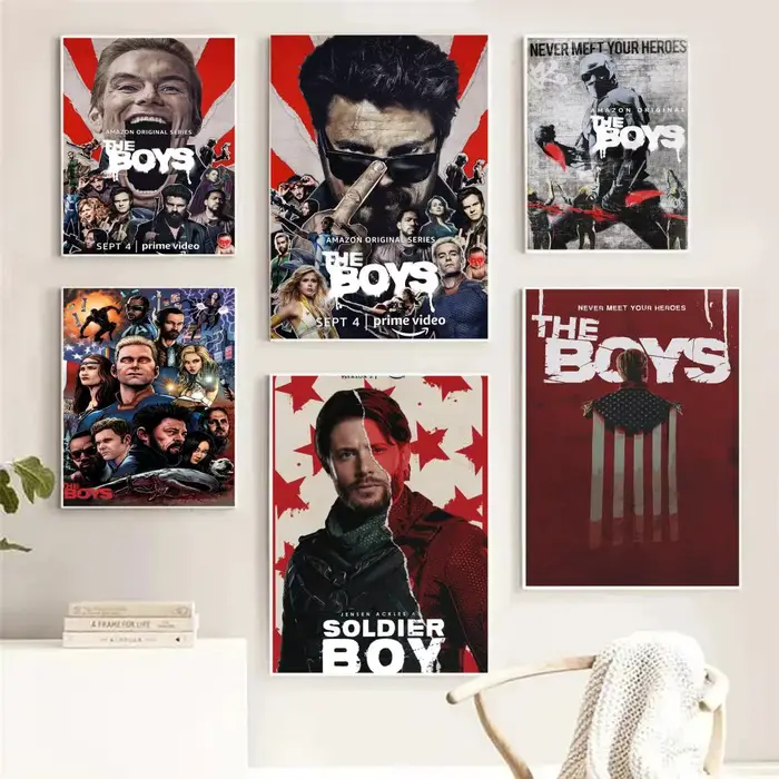 The Boys Classic films Poster Chambre salon étude et au-delà du décor auto-adhésif + cadeau parfait
