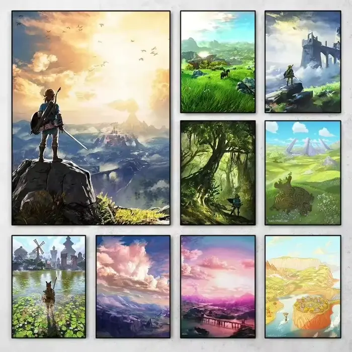 Tableau sur toile Hyrule Village
