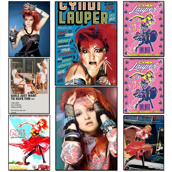 Affiche Singer Retro C-Cyndi Lauper