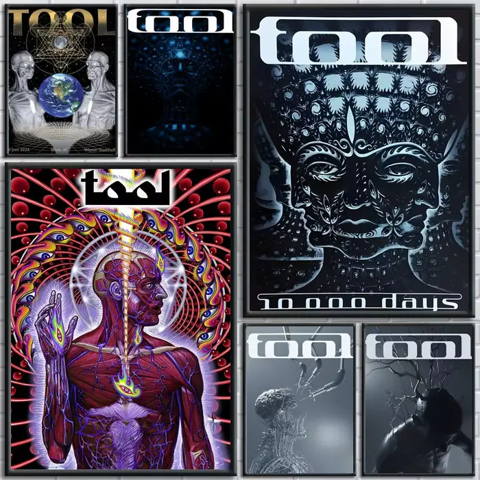 Rock Band t-tool peinture calligraphie impression HD personnalisé toile murale Art affiche Photos pour salon décor à la maison