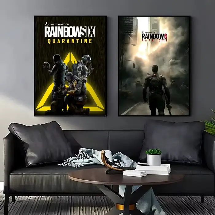 Autocollant d'affiche de jeu Tom C-Clancys R-Rainbow Six Siege