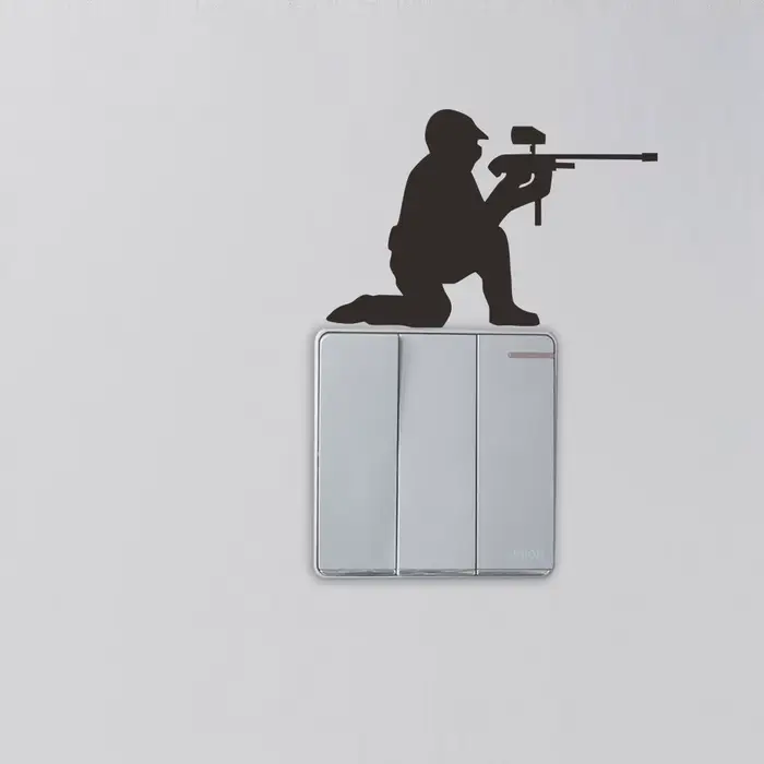 Autocollant mural en vinyle pour interrupteur