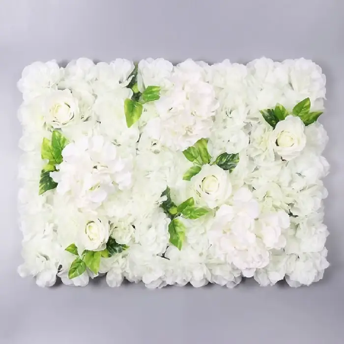 Panneaux muraux de fleurs artificielles faits à la main 60x40cm
