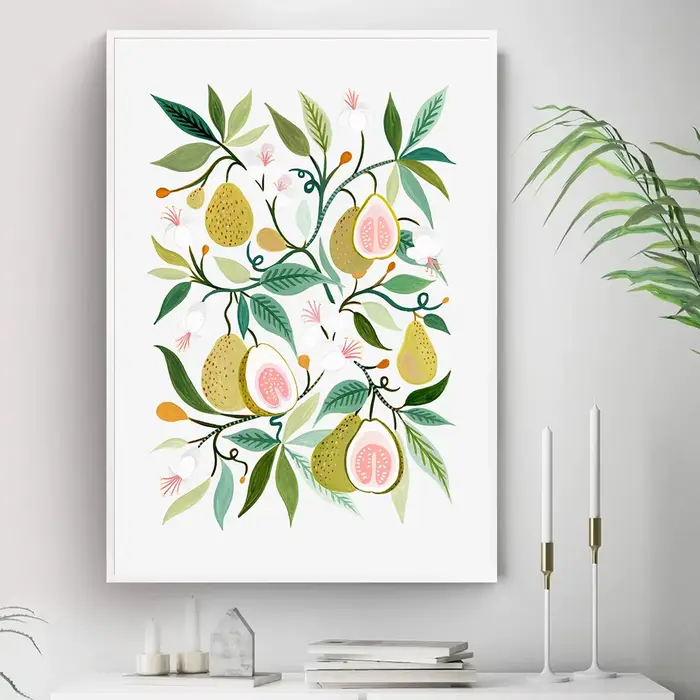 Affiches d'illustration de fruits modernes