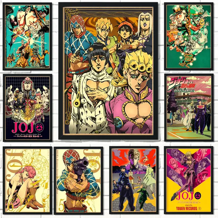 Affiches JOJO 2022, affiche d'anime vintage