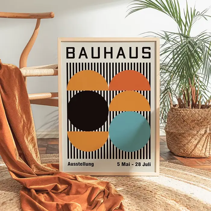 Affiches d'exposition d'art abstrait Bauhaus