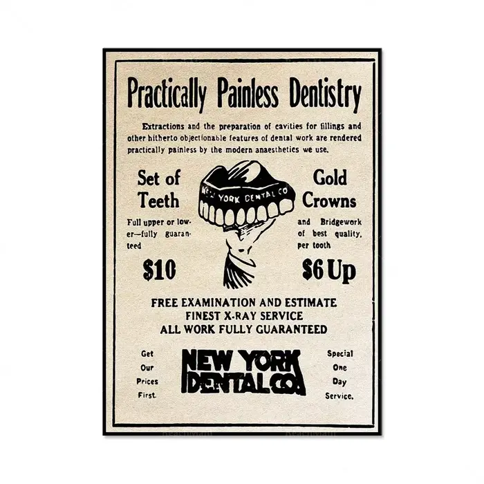 Peinture sur toile de dents d'art dentaire