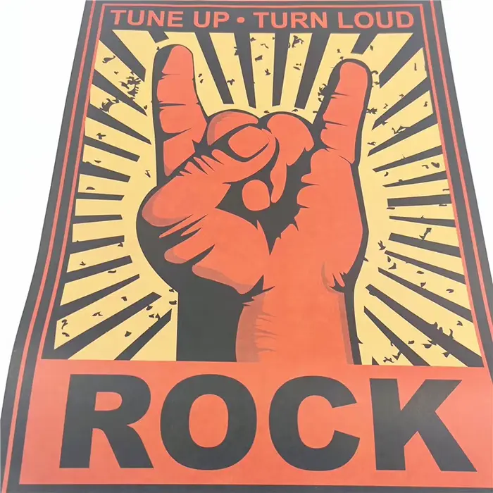 Affiche Vintage en Papier Kraft Rétro