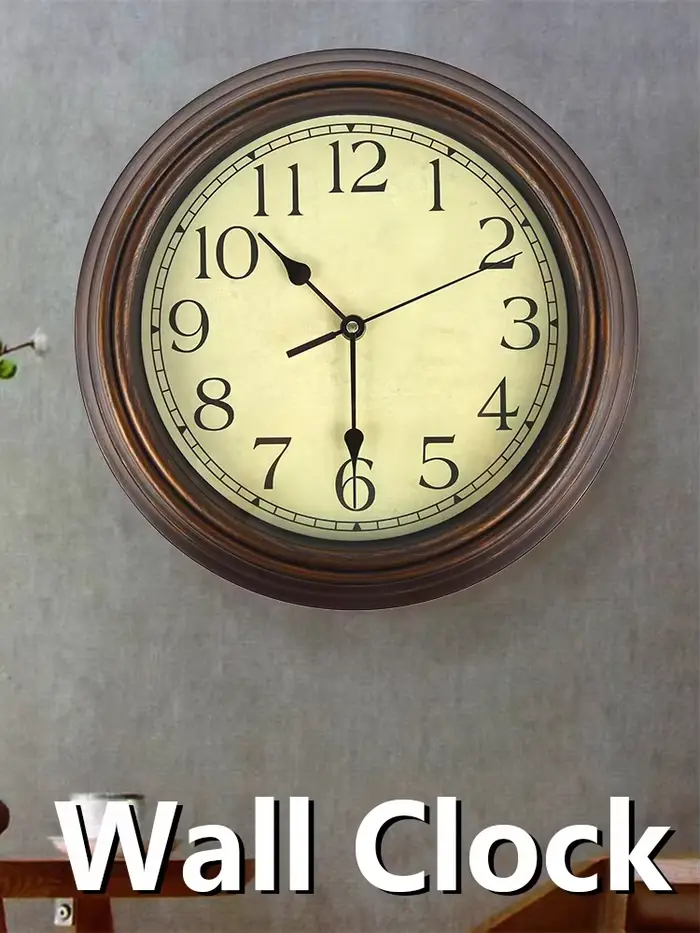 Horloge murale grande avec mécanisme d'horloge rétro américain