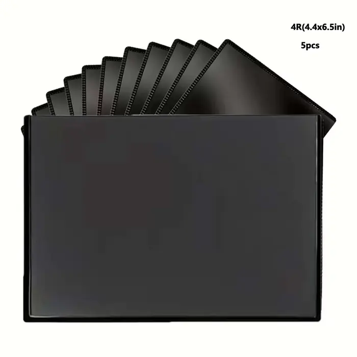 Cadres photo magnétiques noirs 2R/4R/5R avec une poche transparente adaptés aux réfrigérateurs, aux 