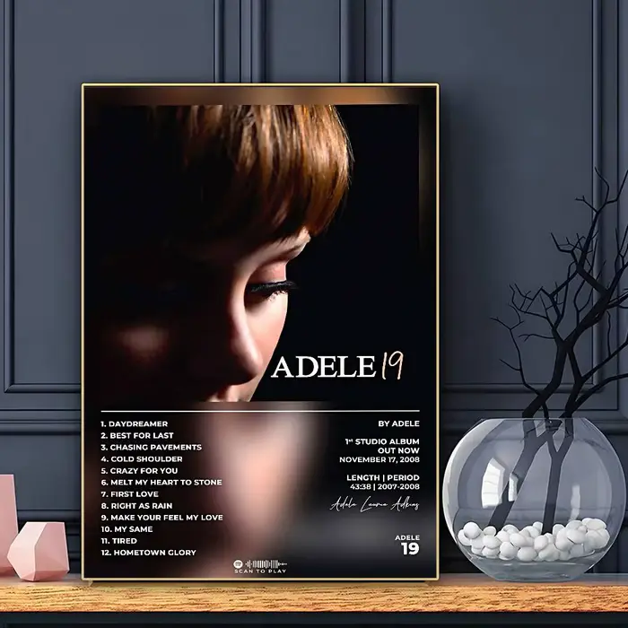 Chanteur Adele affiche HD Art collant mur étanche maison salon Bar décoration