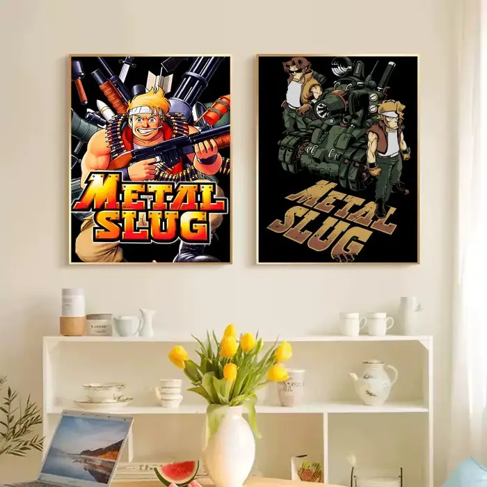 Affiche rétro M-Metal SlugS personnalisée, affiche en PP épaissie, autocollant mural pour la décoration de la maison
